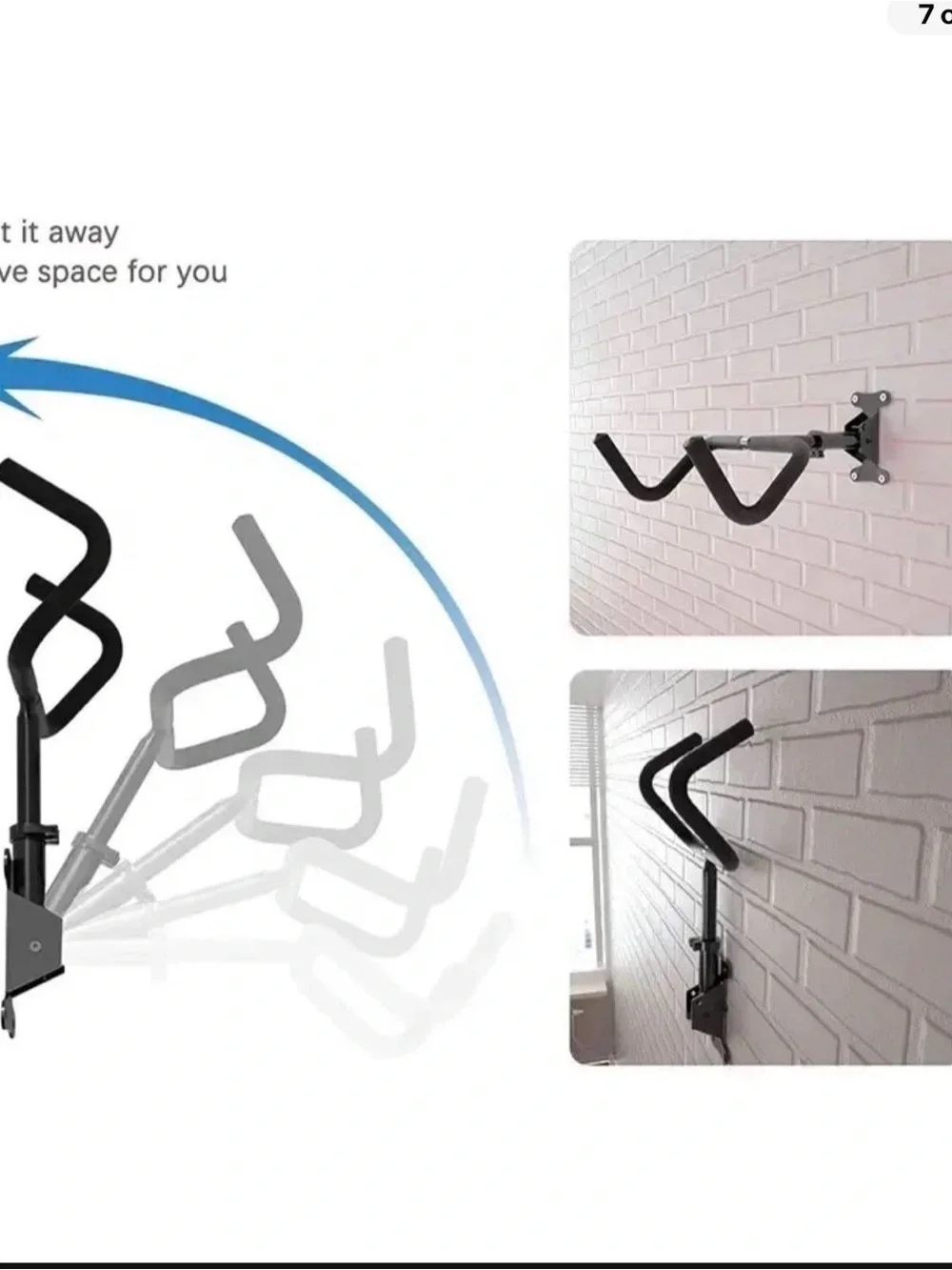 4 Pack Bicycle Storage Wall Mount Rack Hanger Cycling Steel Garage Space Saving